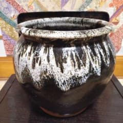 NO362 堤焼 甕 瓶 宮城 仙台 民芸 時代物 - メルカリ