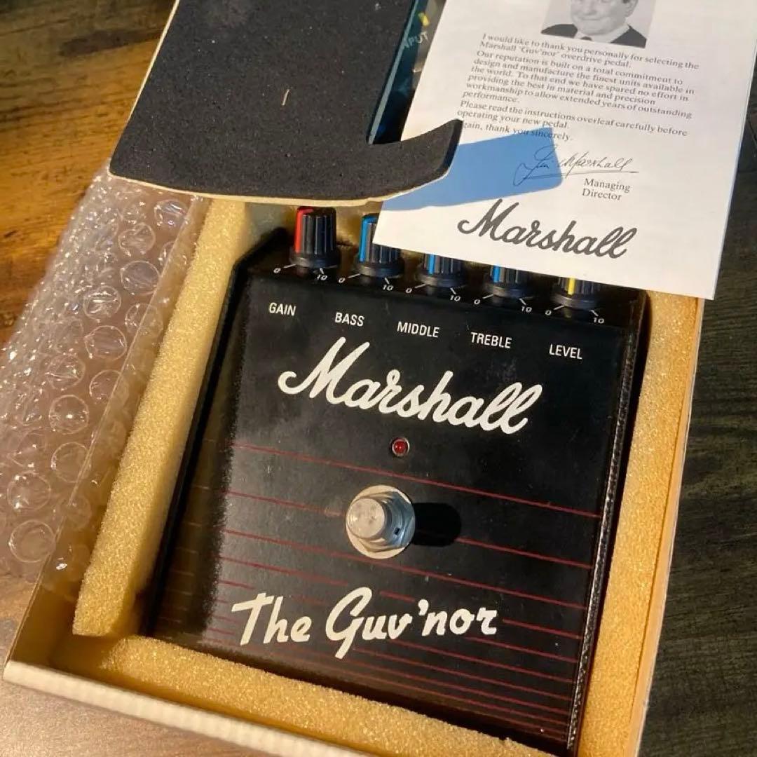 英国緑基盤‼️初期Marshall The Guv'nor‼️ Marshall / The Guv'nor 英国製とGUV'NOR PLUSのレビューと違い