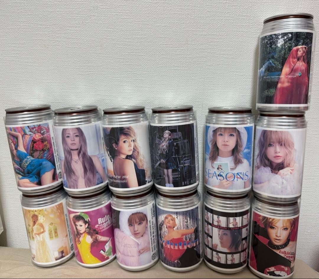 浜崎あゆみ オリジナルラベル缶 ayu缶 烏龍茶 コンプリート 13個セット