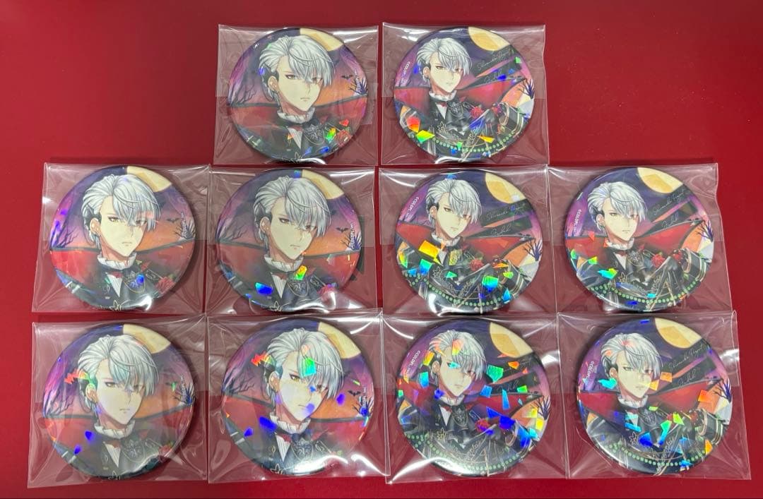 白猫プロジェクト　ジュダ　ホログラム缶バッジ　ハロウィンver. アップ 引き ホログラム缶バッジ(57mm) 白猫プロジェクト 02 公式イラスト