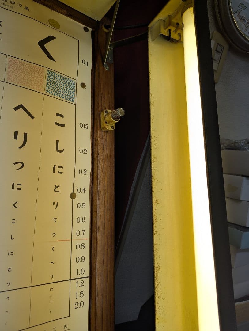 昭和レトロ品 視力検査盤 株式会社半田屋商店 萬國式3米用