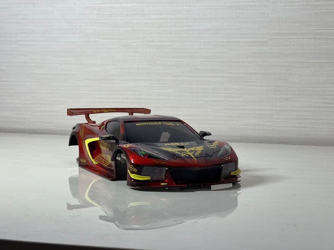 京商ミニッツシボレーコルベット C8.R ホワイトボディ シボレー コルベット ZR1 ホワイトボディセット未塗装ホイル付 MZN196
