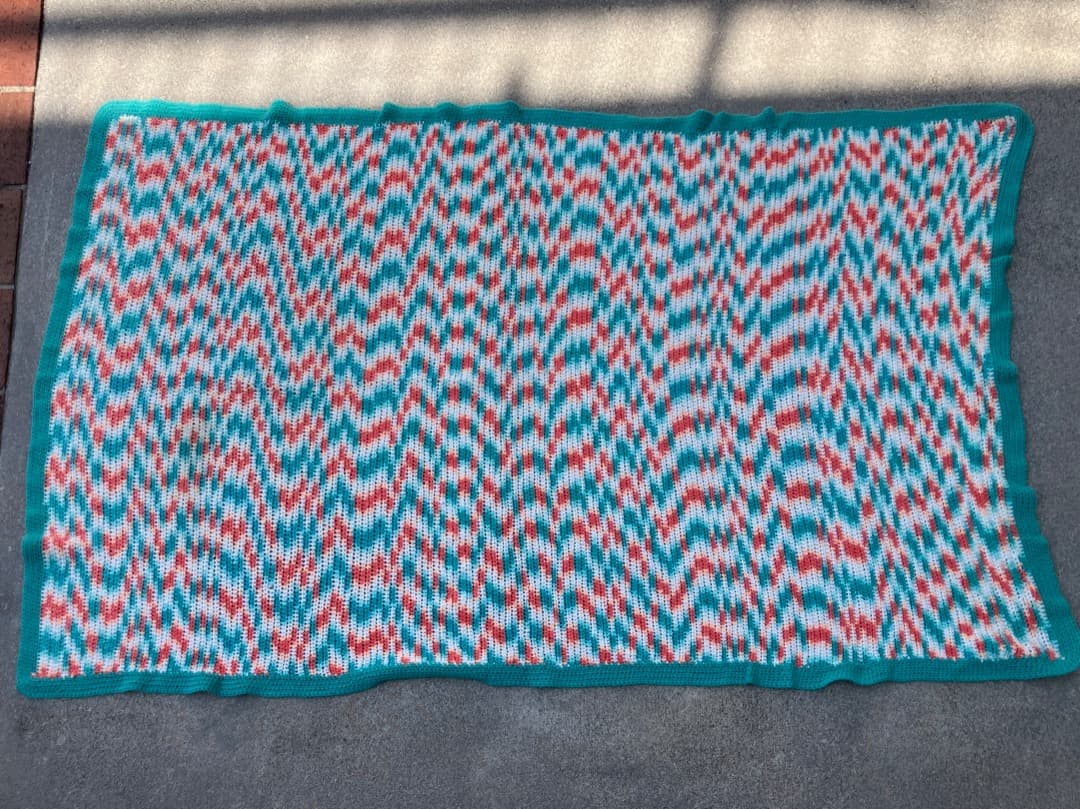 その他 USED HANDMADE BLANKET Biederlack Teddy Bear Vintage Throw Blanket Reversable 52” X 72