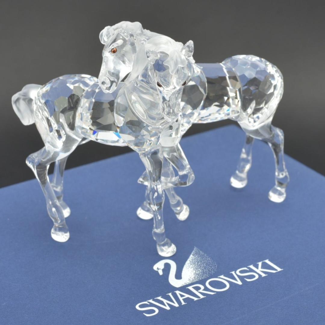 美品 スワロフスキー クリスタル 仔馬 アニマル 置物 箱付 ホース インテリア SWAROVSKI スワロフスキー ロッキングホース 馬 フィギュア インテリア