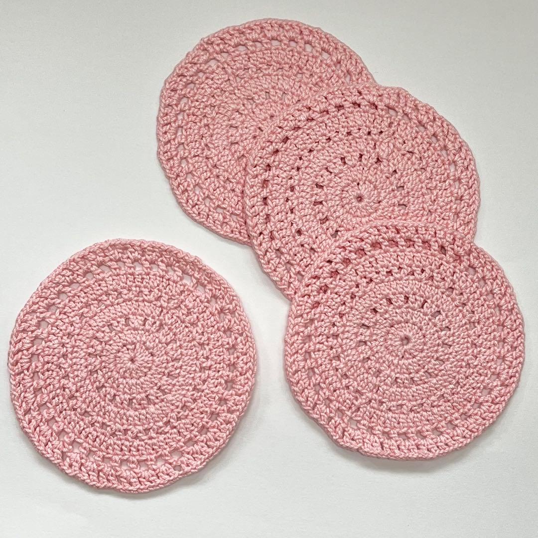コースター 4枚セット ハンドメイド - メルカリ
