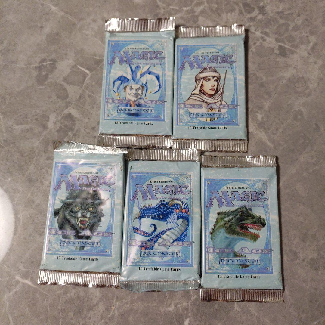 アイスエイジ　ICEAGE　MTG 未開封　ブースターパック５個セット① 新品未開封 MTG アイスエイジ ICE AGE マジック ザ ギャザリング