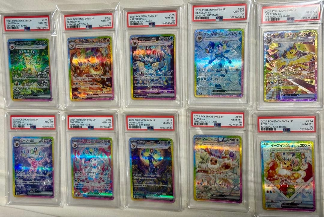 PSA10 10連番(末尾0から)】テラスタルフェス ブイズex SAR