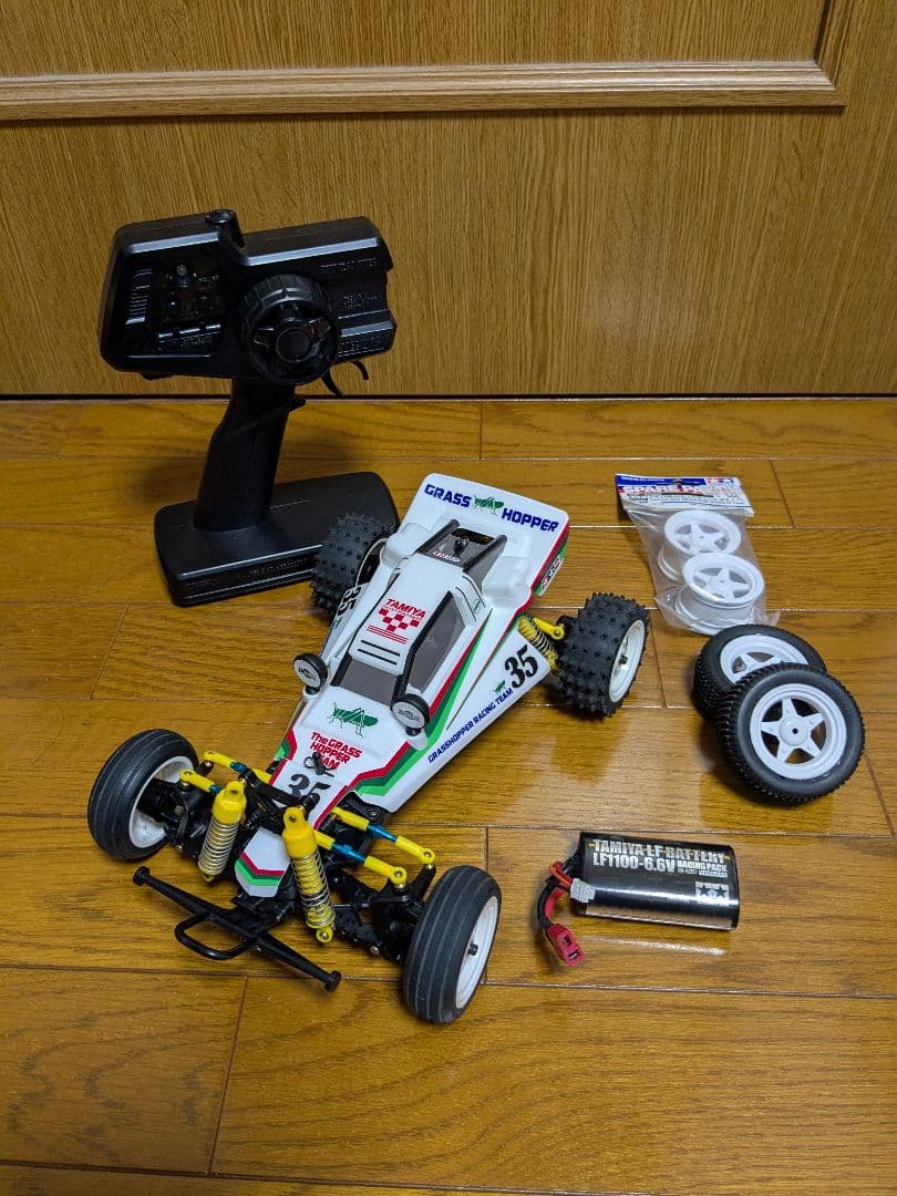 タミヤ　タムテックギアグラスホッパーミニ　　リフェバッテリー付 タミヤ タムテックギアグラスホッパーミニ リフェバッテリー付 - メルカリ