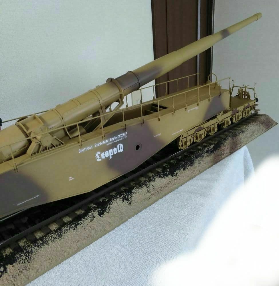 《手渡し限定》ドラゴン1/35 ドイツ列車砲レオポルド【完成品】