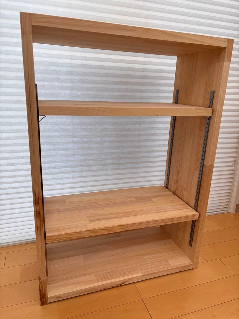 メルクシパイン材　オープンシェルフ 4段 ZAGA（ザガ） オープンラック 幅60cm 4段タイプ｜北欧・ヴィンテージ