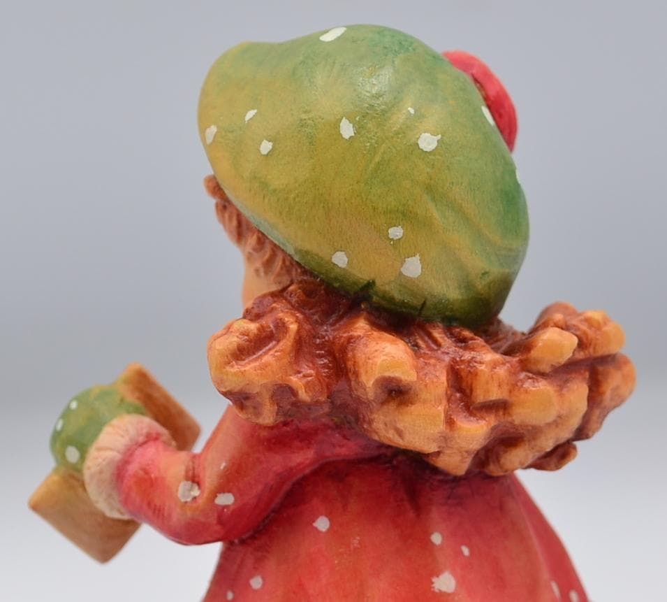 速達 アンリ ANRI サラケイ 木彫り人形 イタリア 高さ11cm 限定品