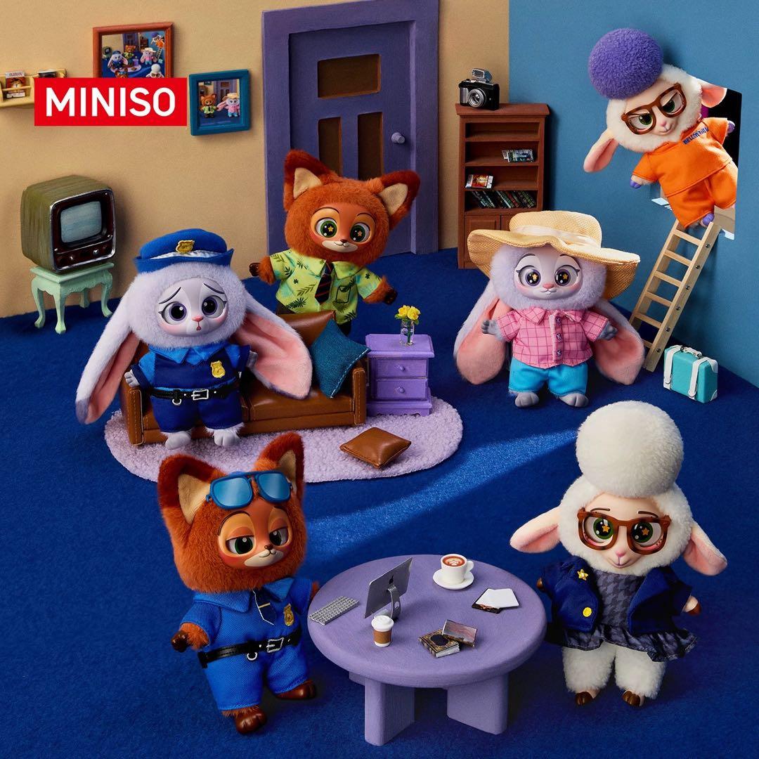 MINISO ディズニー ズートピア マスコット ジュディ ニック 警官 2点