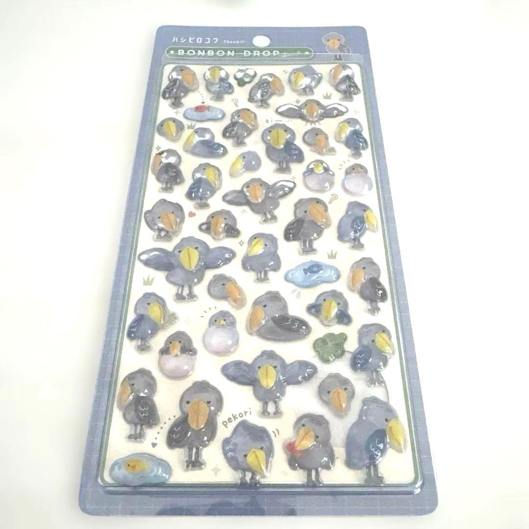 ♡ボンボンドロップシール♡ ハシビロコウ - メルカリ