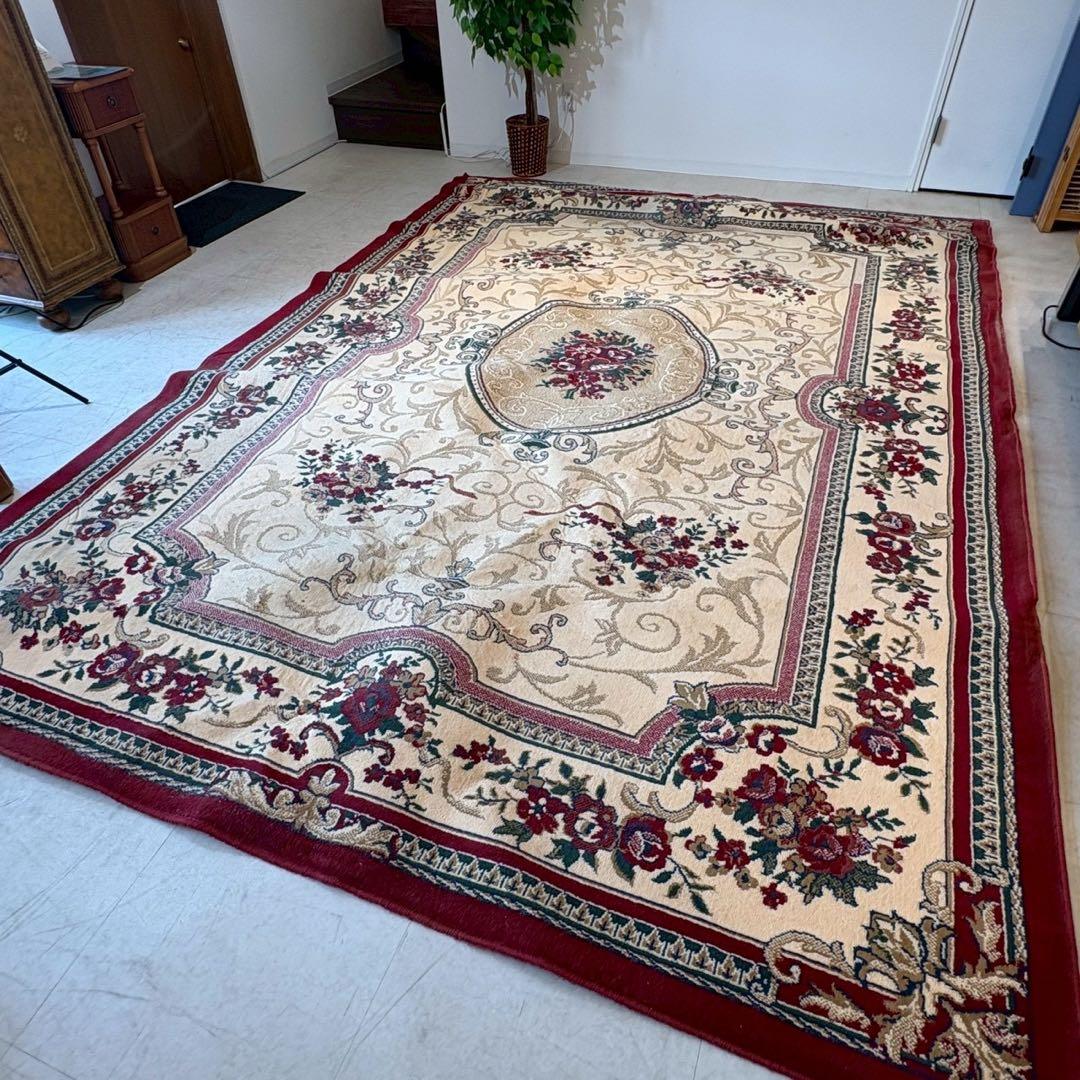 ベルギー産　カーペット　絨毯　ラグ　340×240 ウィルトン 最高級 ベルギー絨毯 ラグ 240x340cm 6畳 激安ラグマット : ラグマット