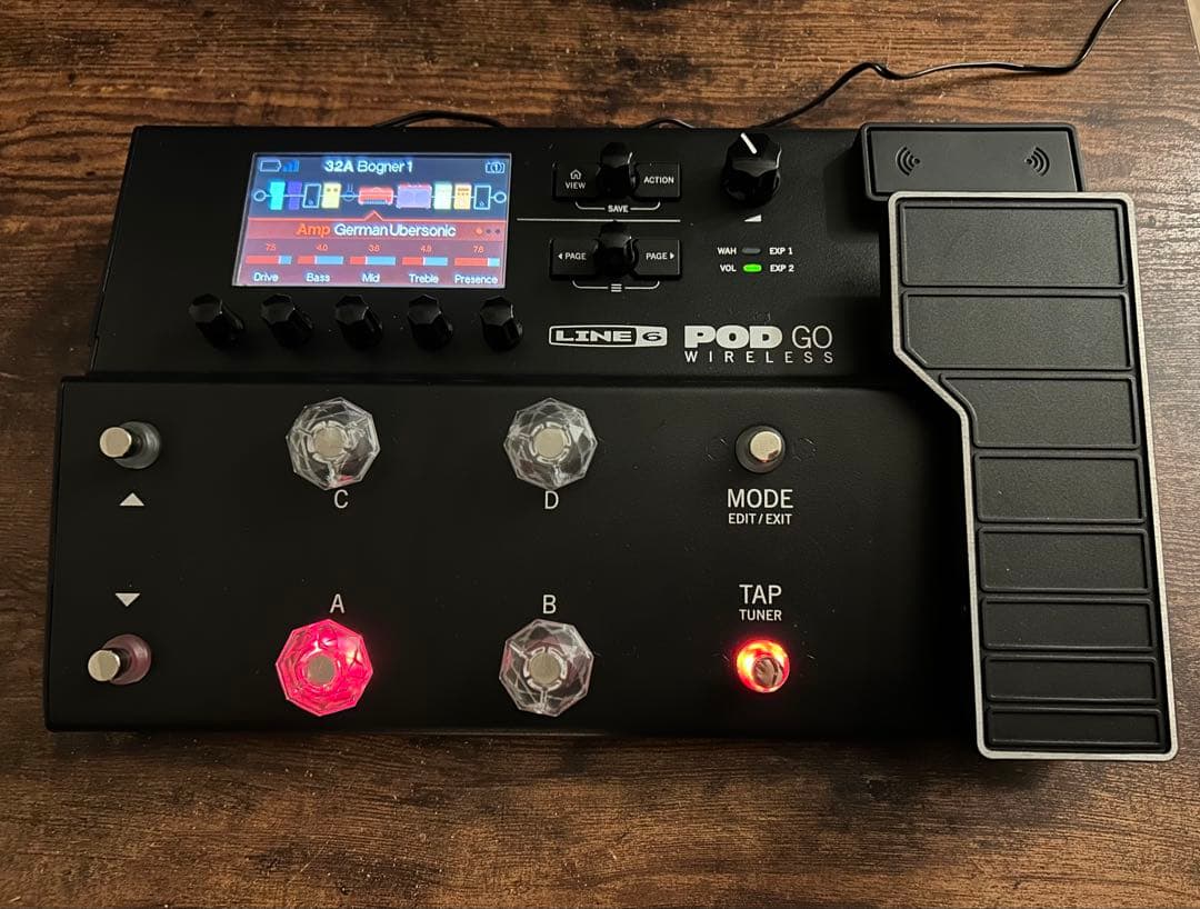 【美品】LINE6 POD GO wireless マルチエフェクター Line6 【WEB限定在庫処分セール】 POD Go Wireless（ライン6）マルチ