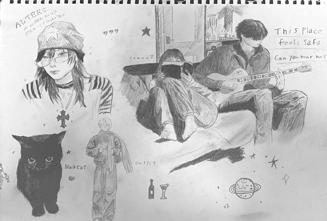 手書きアナログイラスト 壁飾り eee87bd7efb758e56694ecefd9ecf5