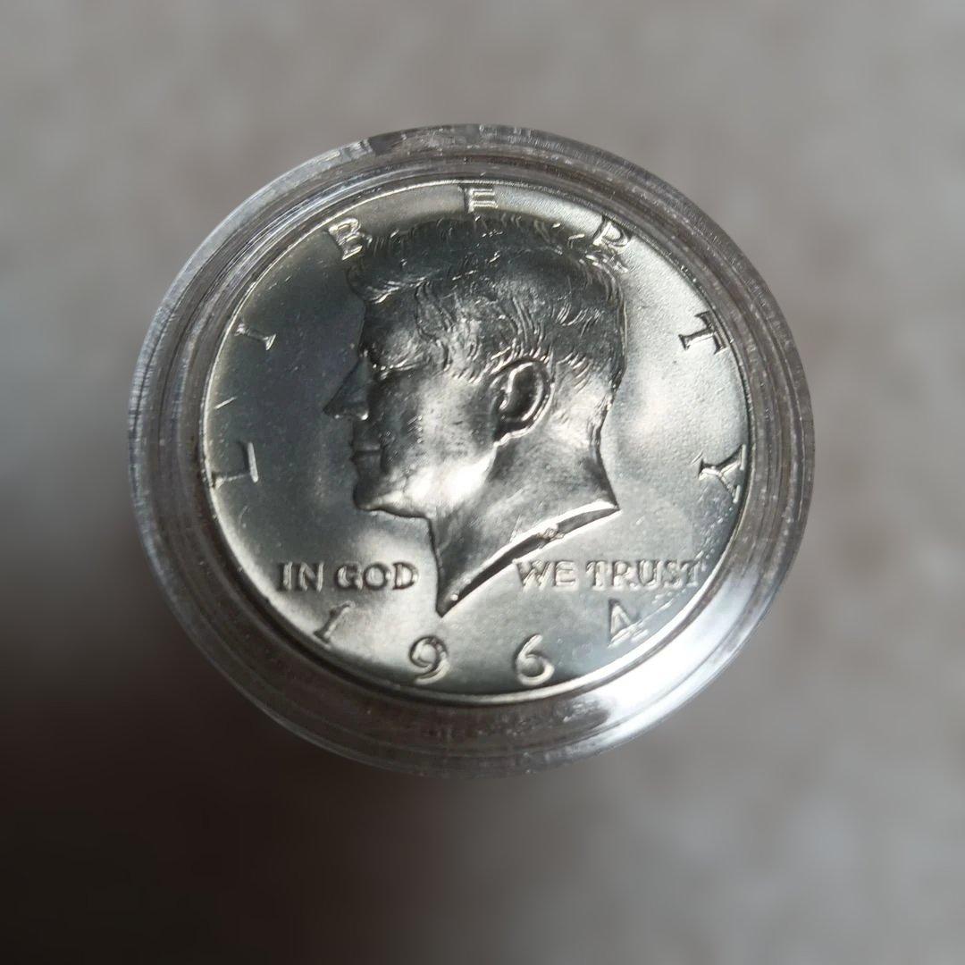 1964年 ケネディハーフダラー銀貨 アンティーク【銀90% 未使用】 楽天市場】【1964年 銀90％ プルーフ 未使用】 銀貨 ケネディ