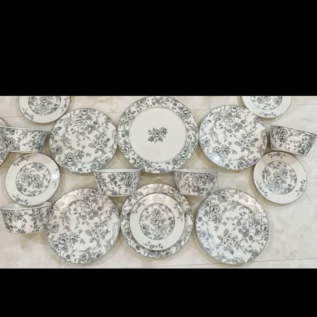 フローラル食器セット　５人用セット 送料無料 】【 名入れ モロッカン 食器 6点セット 】 結婚祝い 食器