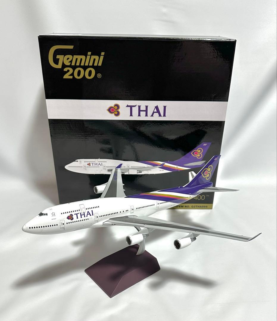 Gemini 1/200 タイ航空 B747-400 Amazon.co.jp: Gemini200 THAI AIRWAYS タイ国際航空 B747-400 1/200