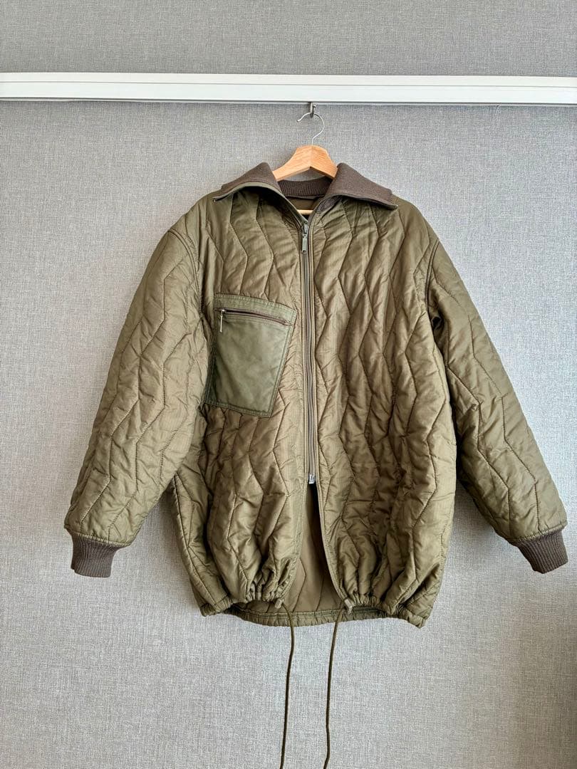 90sドイツ軍 実物 キルティングライナージャケット ハイネック OPTI