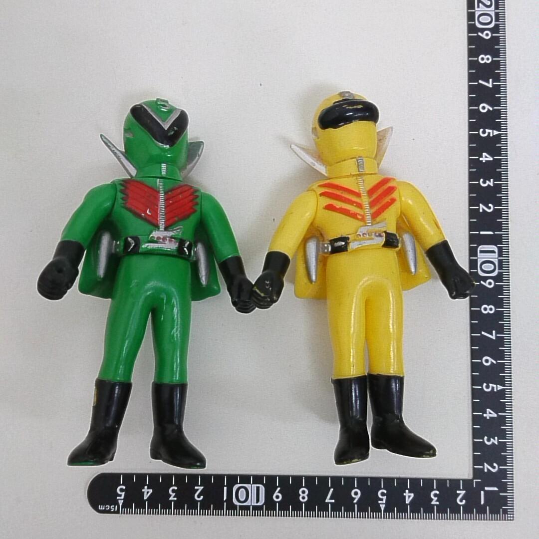 ゴレンジャー ミドリレンジャー キレンジャー ソフビ NET 石森プロ 当時物 イジリー岡田の【ソフビひとり語り】秘密戦隊ゴレンジャー ミド