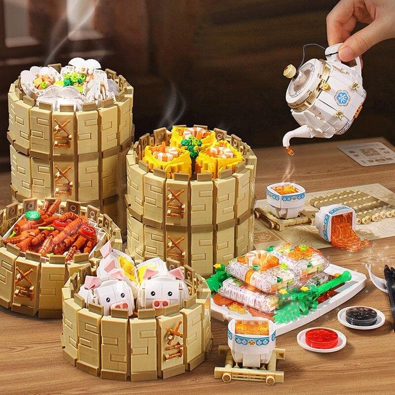 中華料理6点セット レゴブロック互換 LEGO互換 天津 大量おまとめ