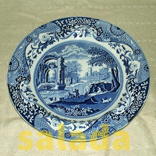 ◇spode スポード ブルーイタリアン プレート 絵皿 約26．5cm - メルカリ