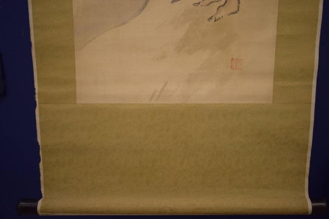 模写/富岡鉄斎/人物画賛/布袋屋掛軸HI-710 - メルカリ