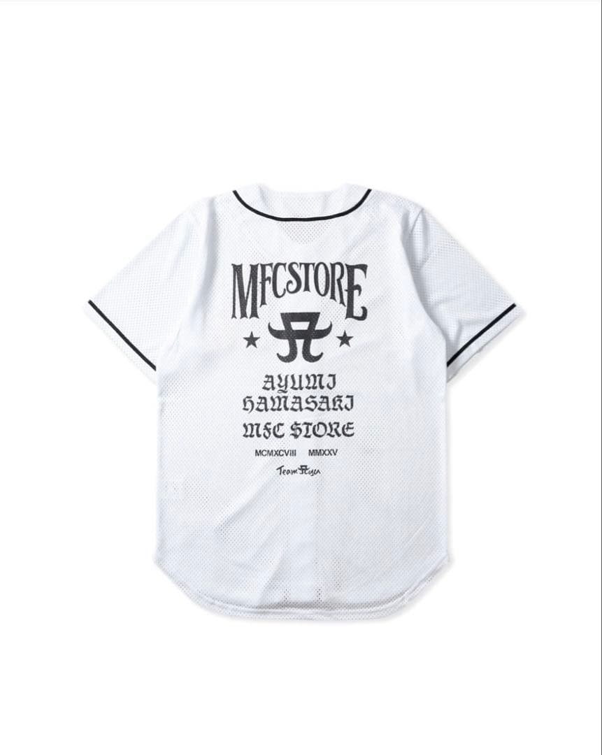 完売・激レア】浜崎あゆみ MFC コラボ ベースボールシャツ 白 XXL