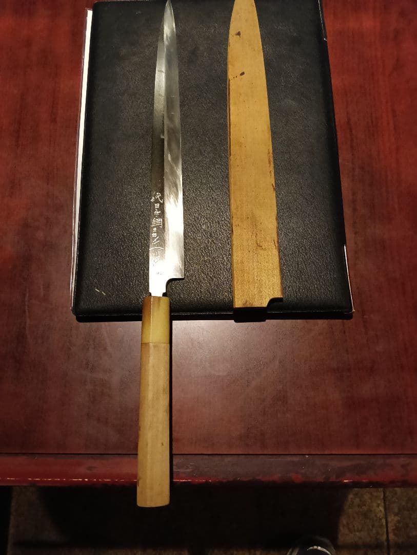16万円正本総本店純日本鋼 本焼き包丁尺　白一鋼本焼 本焼柳刃庖刀 – 包丁の築地正本