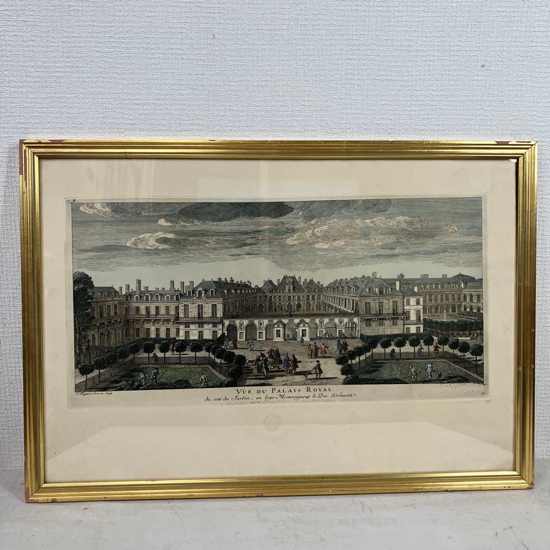 No.29103106 銅版画　「VUE DU PALAIS 」 File:Palais du Luxembourg vu du côté du jardin, 1855.jpg