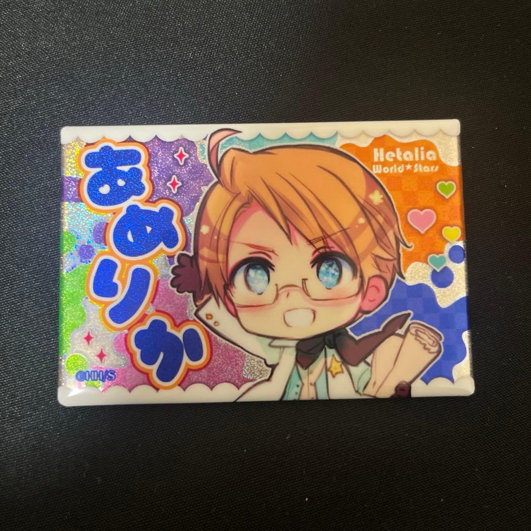 ヘタリア アメリカ ホログラム缶バッジ - メルカリ
