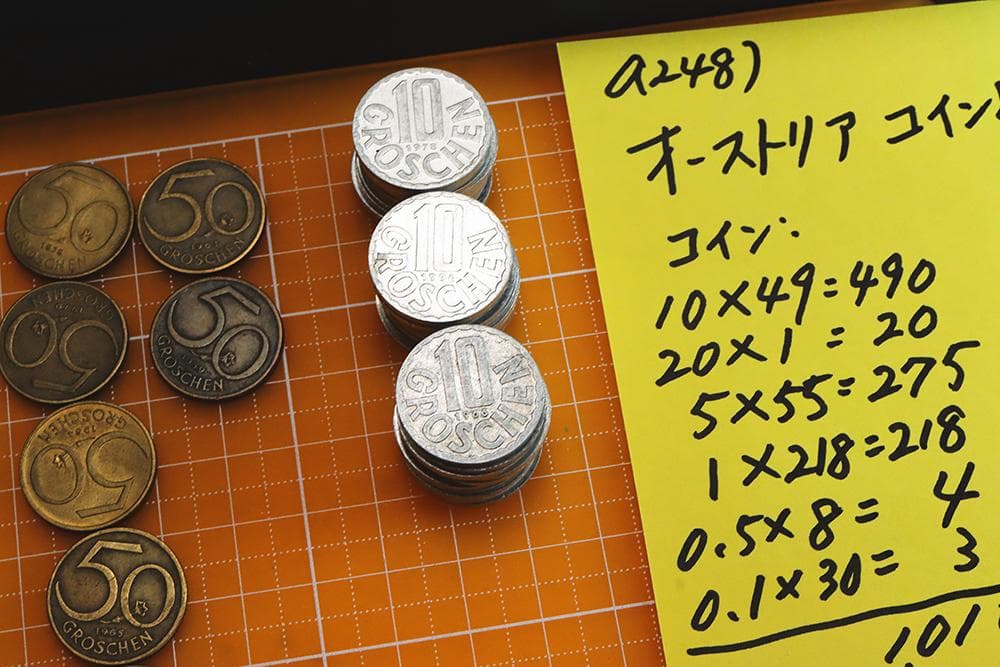 a248 オーストリア 旧コイン&旧紙幣 セット 2,550シリング