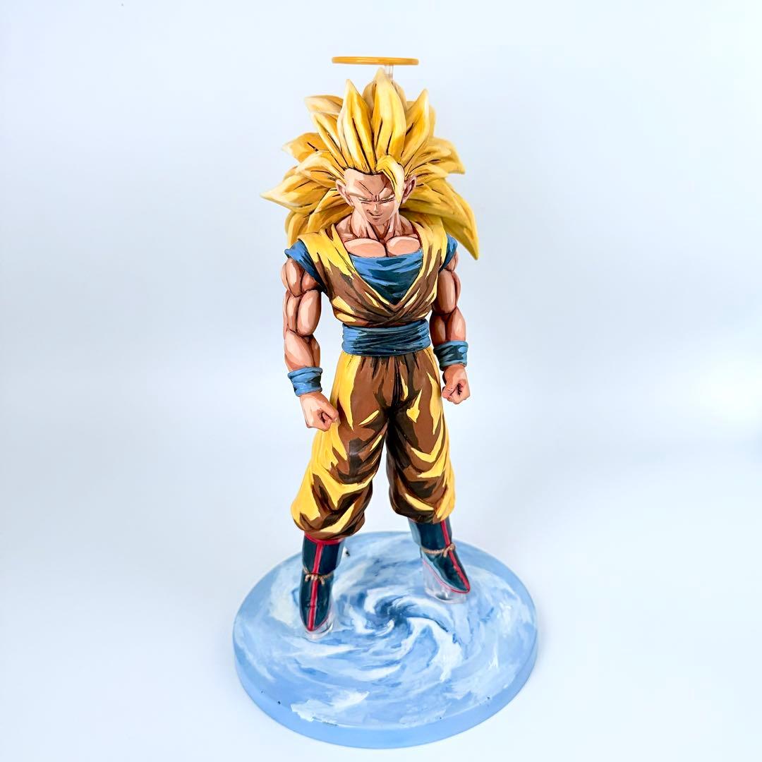 ドラゴンボール 悟空 フィギュア スーパーサイヤ人 改造 リペイント 二