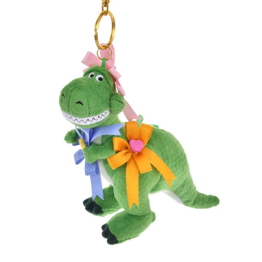 新品 ディズニー レックス ぬいぐるみキーホルダー トイストーリー30