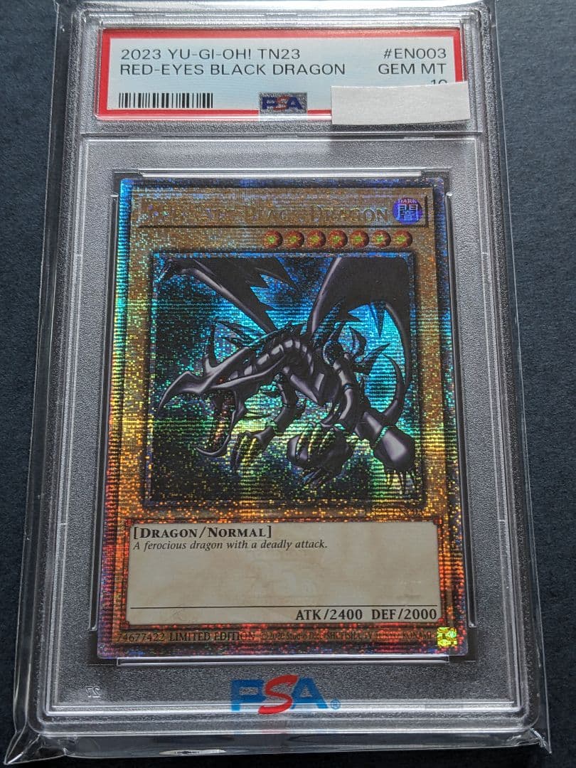 希少品】PSA10 真紅眼の黒竜 レッドアイズ 英語版25thシークレット