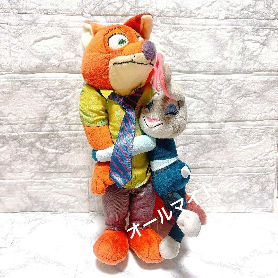 ディズニー ズートピア ニック ジュディ ハグ ぬいぐるみ - メルカリ