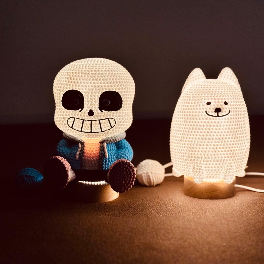R*A様 あみこっと UNDERTALE サンズ/うざい犬 + LEDライトの台 - メルカリ