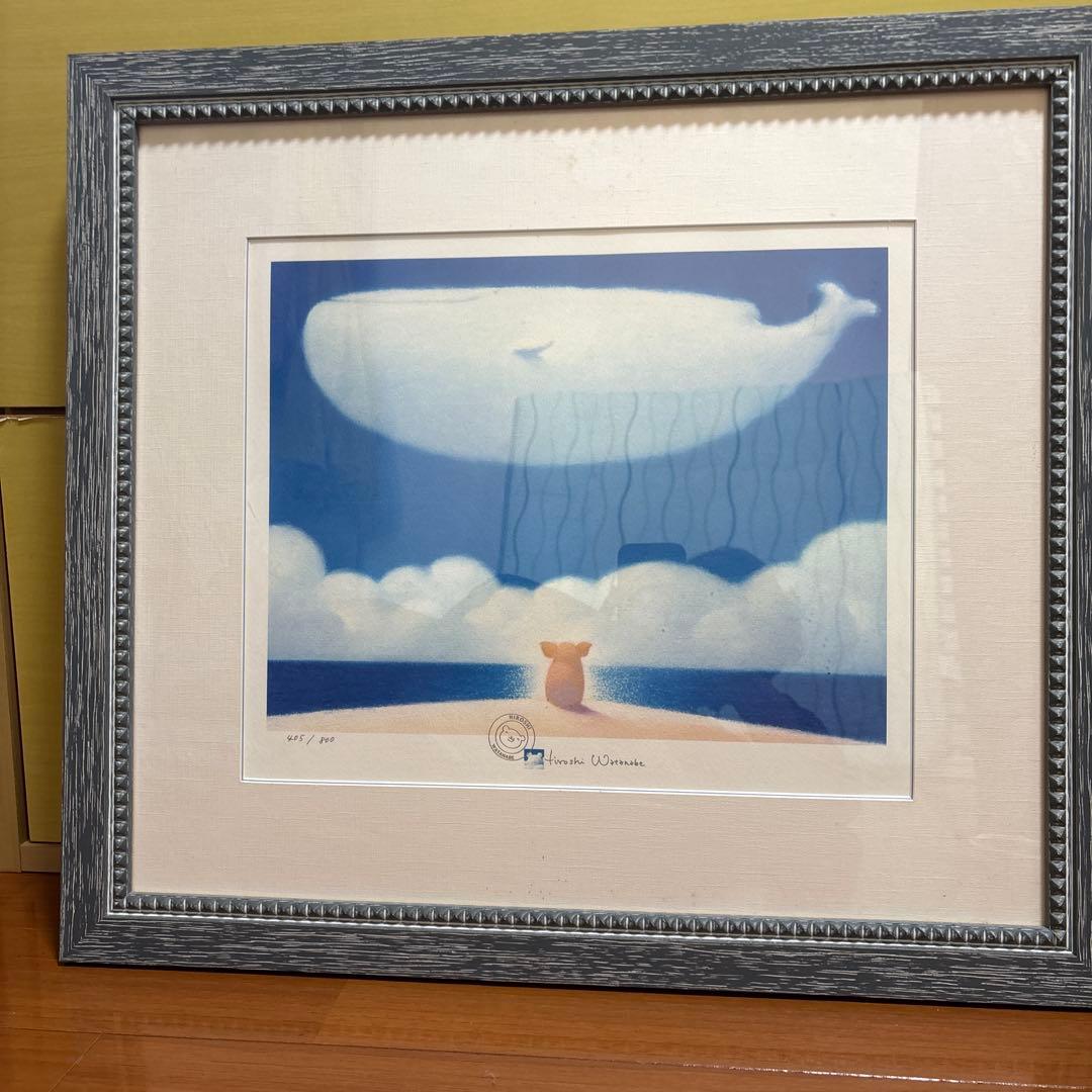 Hiroshi Watanabe クジラの絵画 405/800 葛飾北斎「千絵の海 五島鯨突」 [87971484]のアート作品 - アフロ