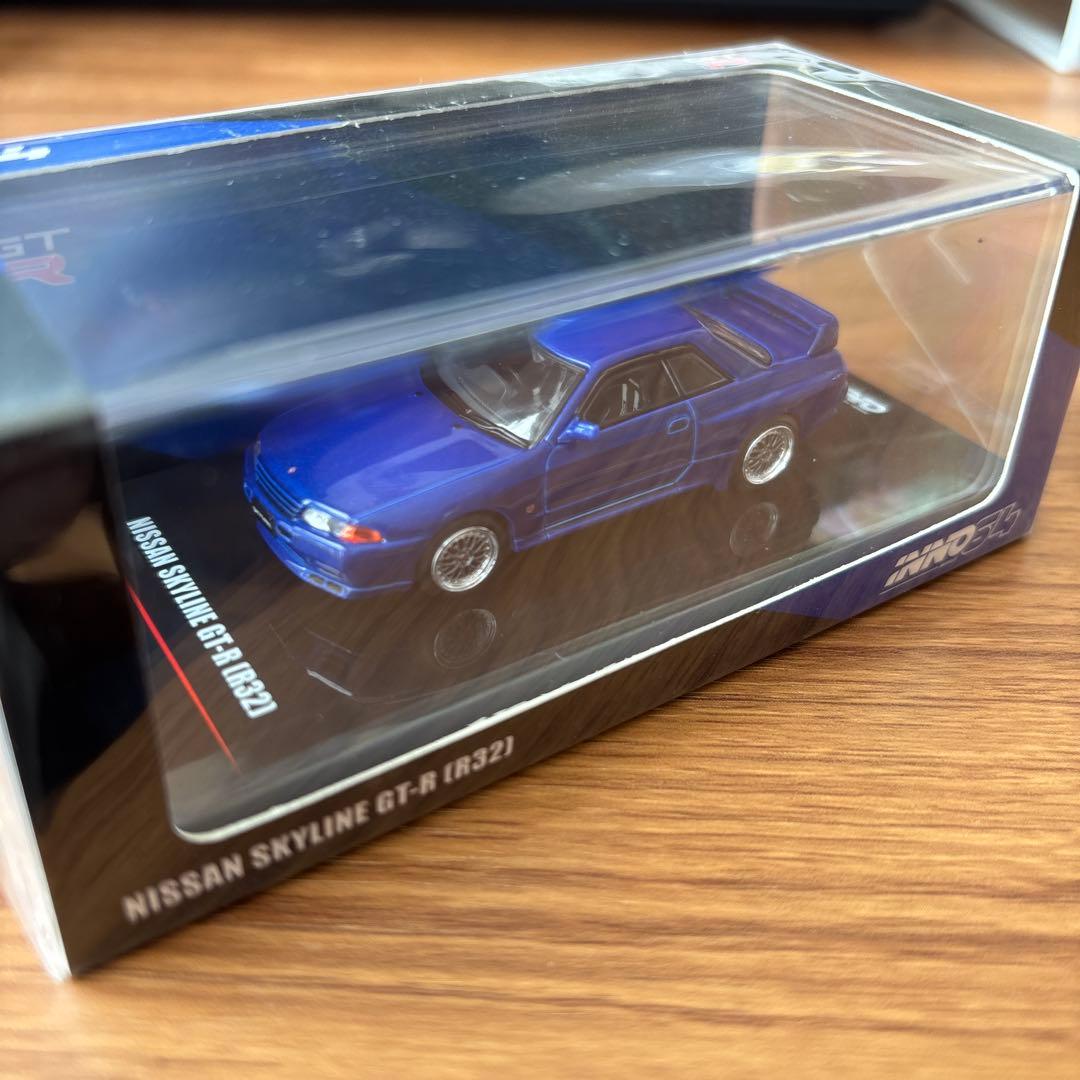 INNO64 スカイラインGT-R R32 ブルー デカールと交換ホイール付き INNO 1/64 NISSAN SKYLINE GT-R R32 - ミニカー専門店 RideON ライドオン
