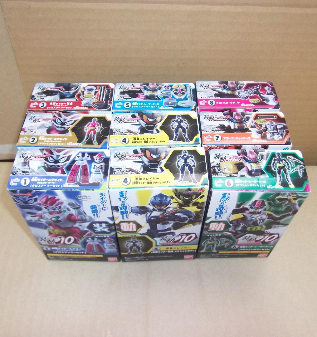 装動 仮面ライダーエグゼイド 1～10弾 全72個コンプ バグスター 最終