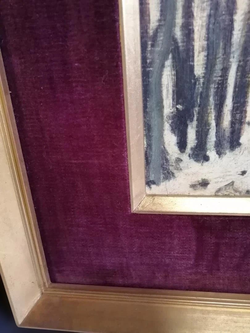アルフレッド・シスレー「マルリー・ル・ロワの雪」油彩画プリント