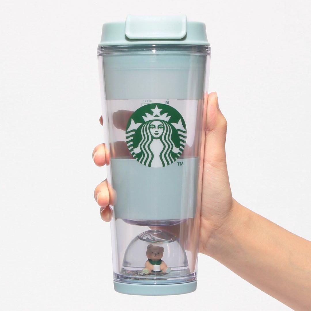 スタバ ジェラートピケ ベアスノードームボーダータンブラー ミント