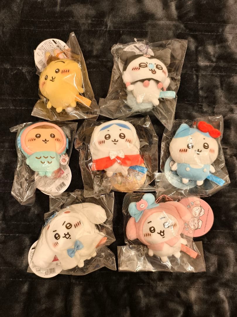 ちいかわ サンリオキャラクターズ ぷちミニマスコット 7種コンプリートセット ちいかわ ちいかわマーケット コラボ サンリオ ぷちミニマスコット