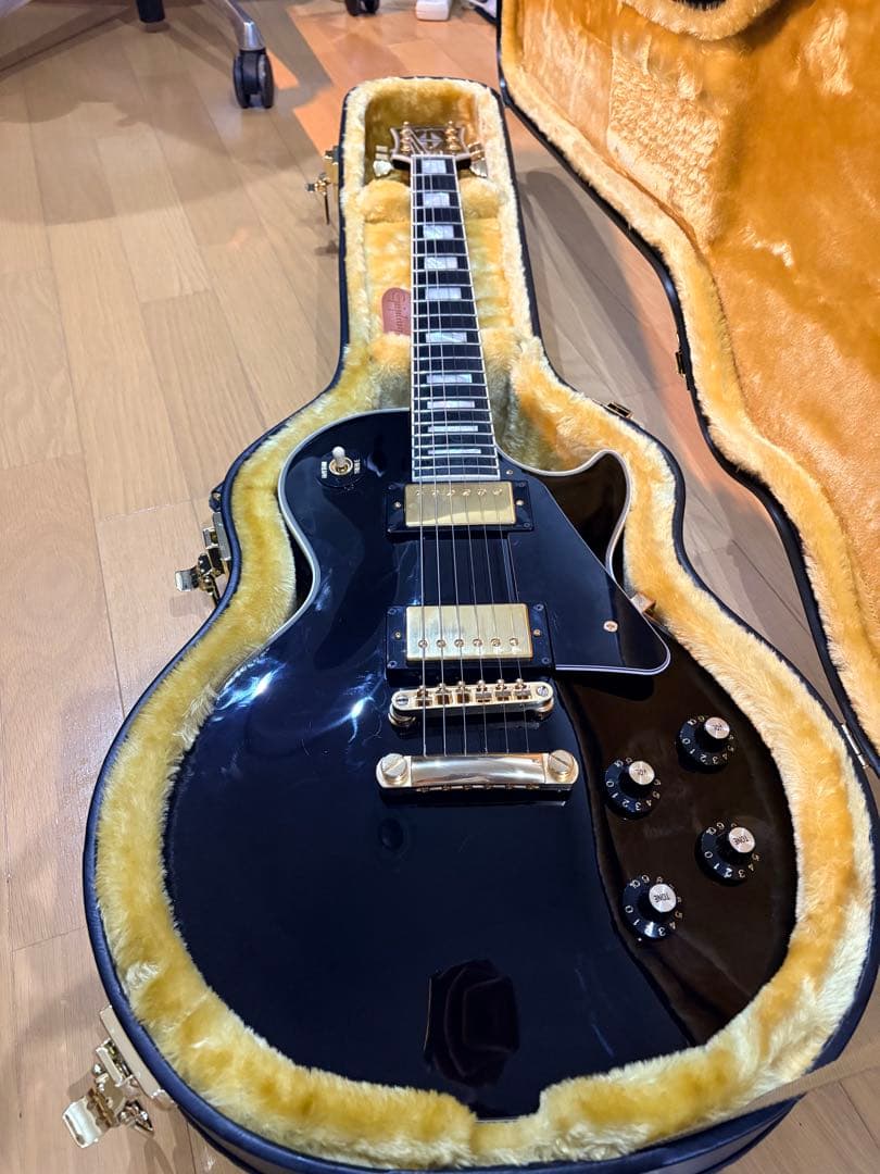 エピフォン レスポールカスタムInspired by Gibson Custom 楽天市場】Epiphone Inspired by Gibson Les Paul Custom (Ebony