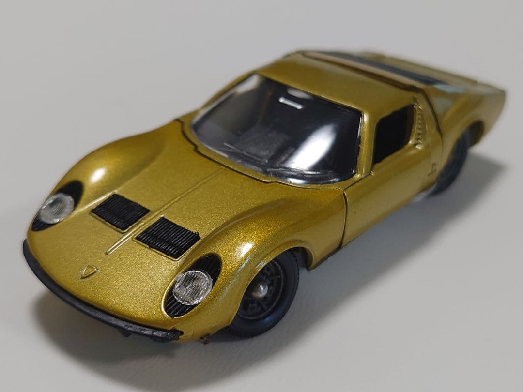 ミニカー SOLID NO.161 LAMBORGIHINI P400 MIURA KYOSHO 08314Y Scale 1/18 | LAMBORGHINI MIURA P400 1968 YELLOW SILVER