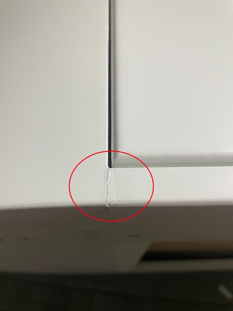 掘り出し物】ホワイト大理石天板金属脚訳あり化粧台デスクのみ201-100