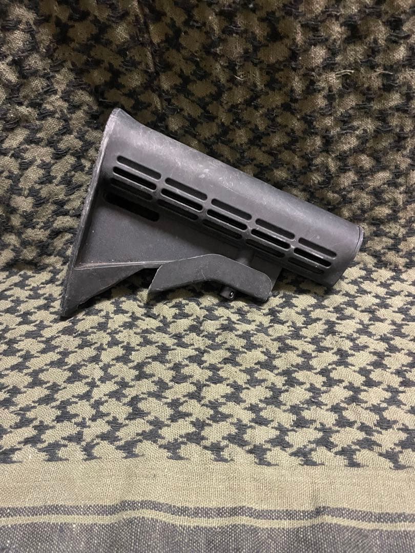 実物 米軍放出 M4 カービン用 6ポジション クレーンストック M149 LMTタイプ クレーンストック BK