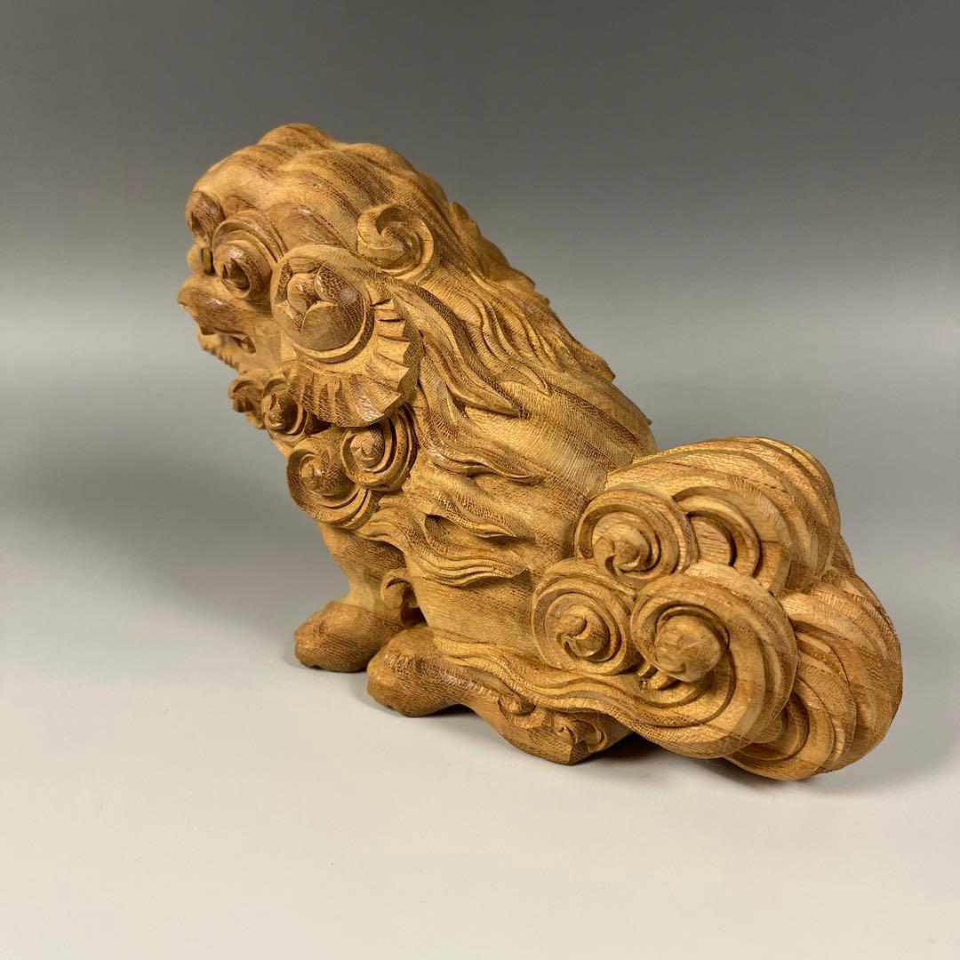 歳末特別セール［木彫 獅子］玉眼 唐獅子 社寺彫刻 だんじり 祭礼 箱