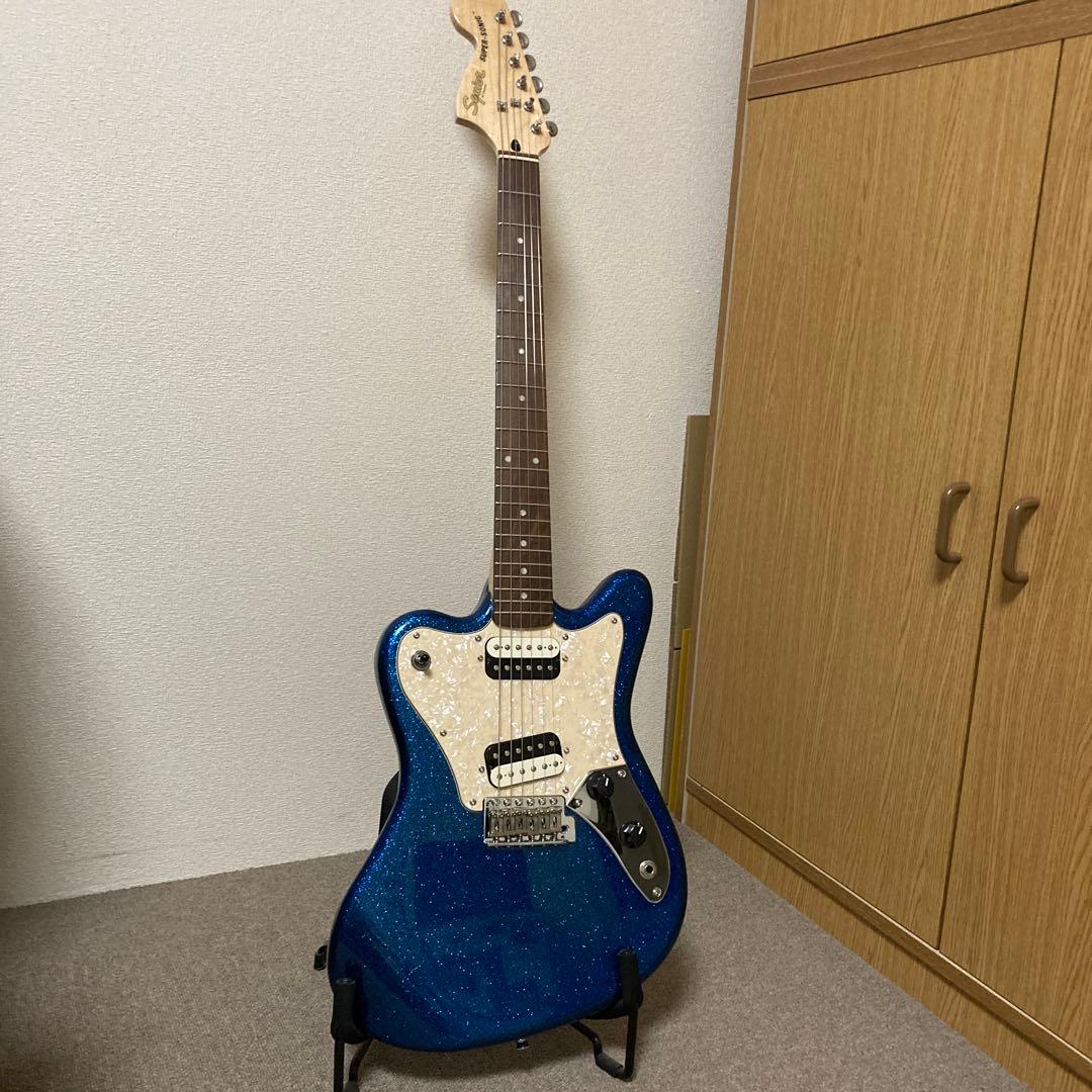 squier super sonic スクワイヤー　スーパーソニック Squier Paranormal Super-Sonic Electric Guitar - Blue Sparkle with